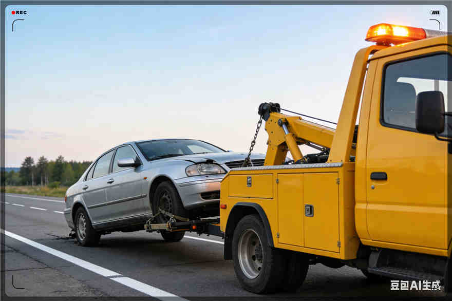 钟山区拖车救援电话【案例】